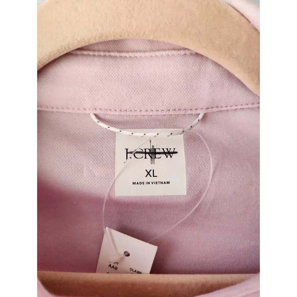 NWT J. Crew Performance Polo Shirt With COOLMAX® Flamingo Pink XL *Flaw